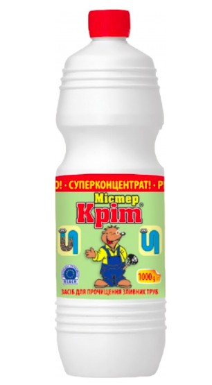 Містер Кріт засіб для прочищення зливних труб 1000 г